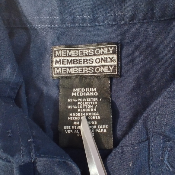 Members Only Vintage 80's Pullover Striped Retro Shirt M - Picture 3 of 11